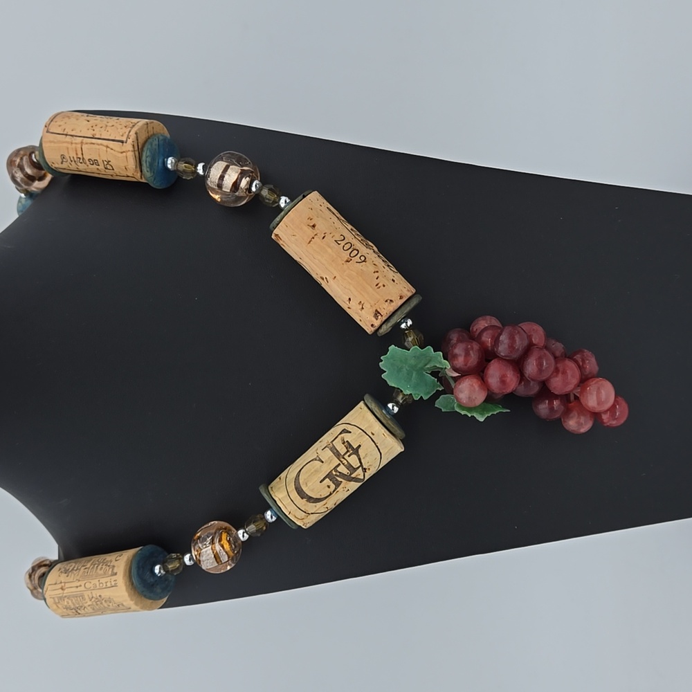 Red Wine Cork Necklace